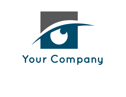 eye inside the square logo