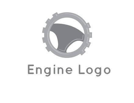 steering wheel inside the gear logo