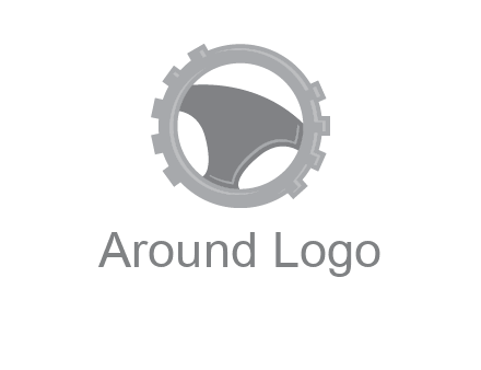 steering wheel inside the gear logo