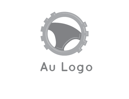 steering wheel inside the gear logo