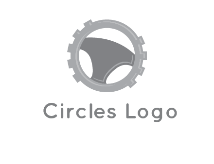 steering wheel inside the gear logo