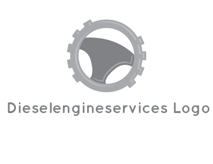 steering wheel inside the gear logo