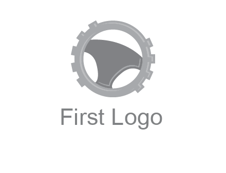 steering wheel inside the gear logo