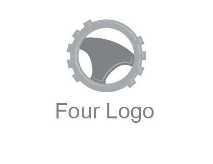 steering wheel inside the gear logo