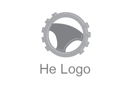 steering wheel inside the gear logo