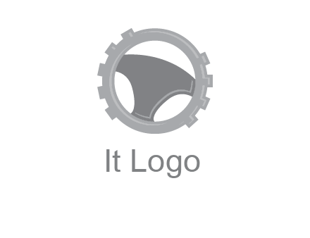 steering wheel inside the gear logo