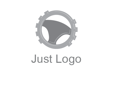 steering wheel inside the gear logo