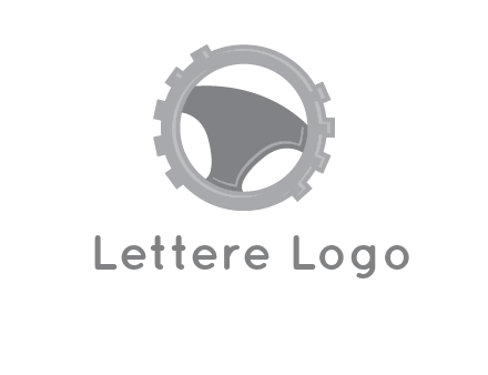 steering wheel inside the gear logo