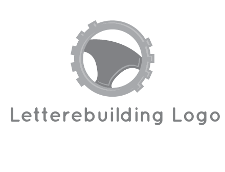 steering wheel inside the gear logo