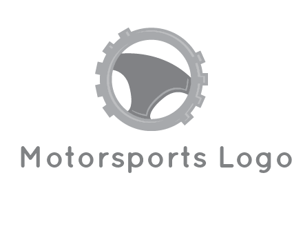 steering wheel inside the gear logo