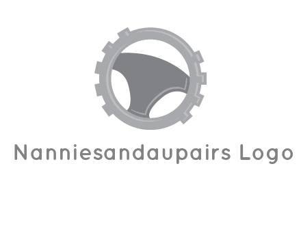 steering wheel inside the gear logo