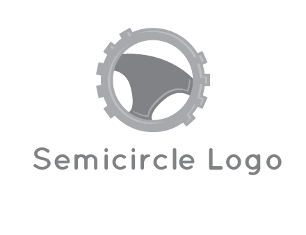 steering wheel inside the gear logo