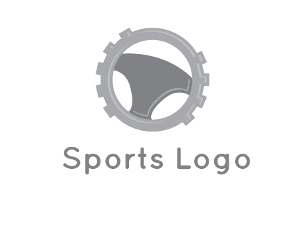 steering wheel inside the gear logo