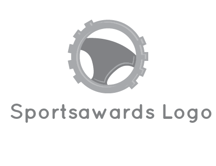 steering wheel inside the gear logo