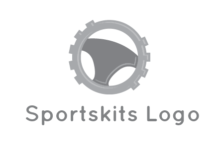 steering wheel inside the gear logo