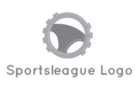 steering wheel inside the gear logo