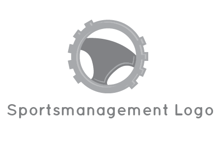 steering wheel inside the gear logo