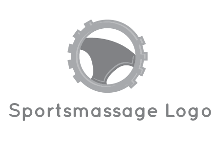 steering wheel inside the gear logo