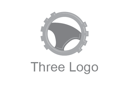 steering wheel inside the gear logo