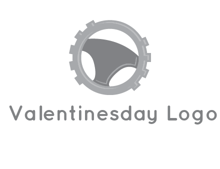 steering wheel inside the gear logo