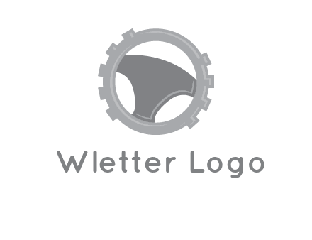 steering wheel inside the gear logo