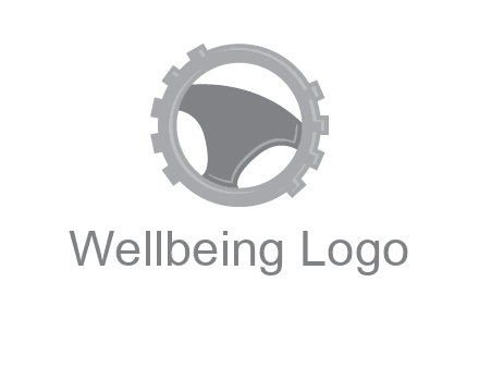 steering wheel inside the gear logo