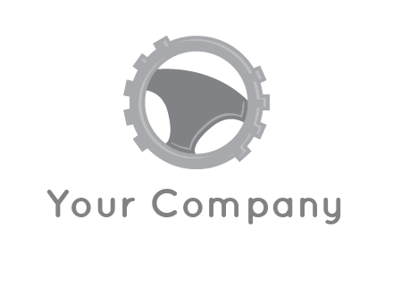 steering wheel inside the gear logo