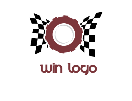 gear incorporated with racing flag logo