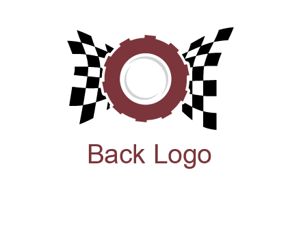 gear incorporated with racing flag logo