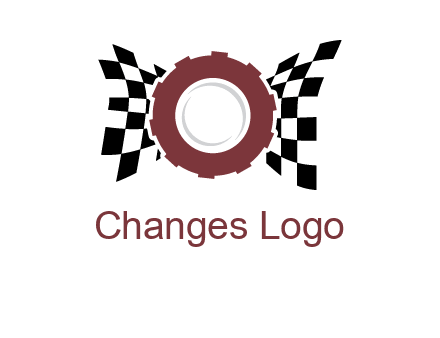 gear incorporated with racing flag logo