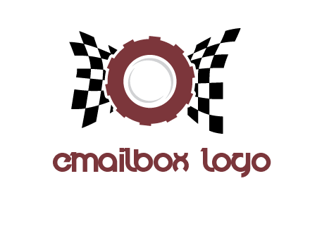 gear incorporated with racing flag logo