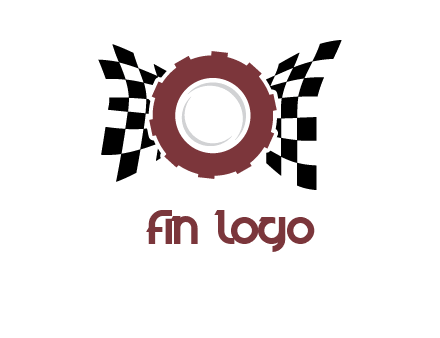 gear incorporated with racing flag logo