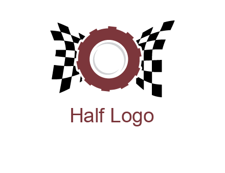 gear incorporated with racing flag logo
