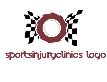 gear incorporated with racing flag logo