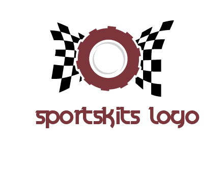gear incorporated with racing flag logo