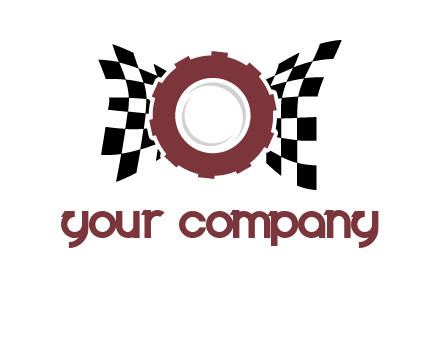 gear incorporated with racing flag logo