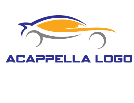 abstract fast car logo
