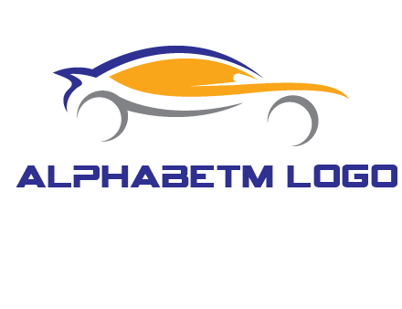 abstract fast car logo