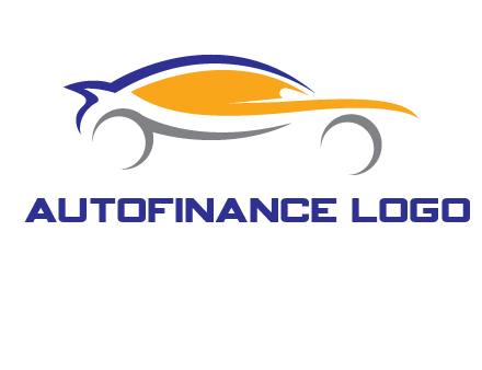 abstract fast car logo