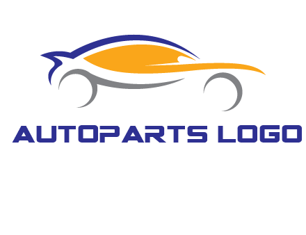 abstract fast car logo