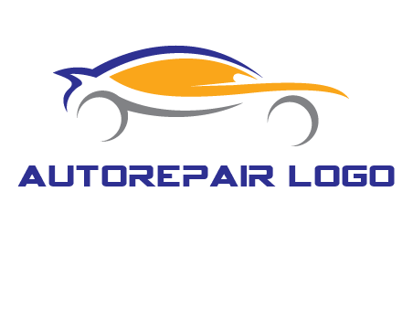 abstract fast car logo