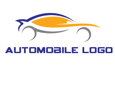 abstract fast car logo