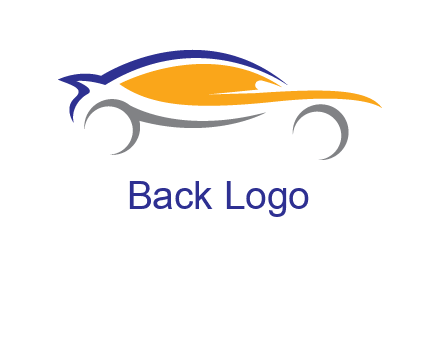 abstract fast car logo