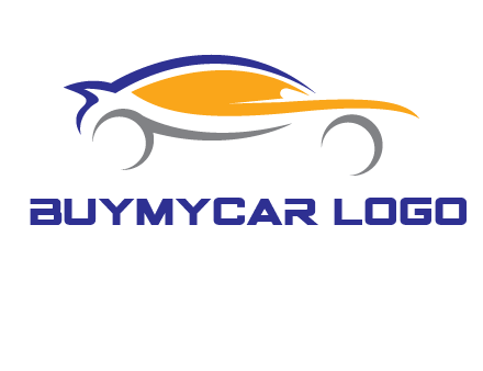 abstract fast car logo