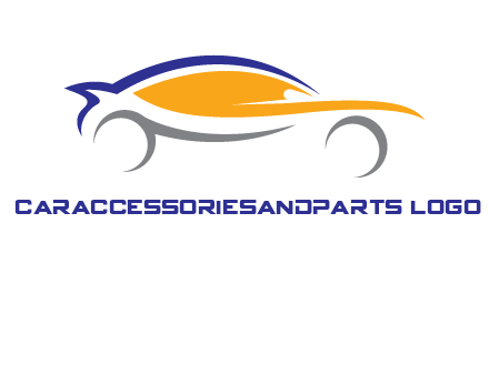 abstract fast car logo