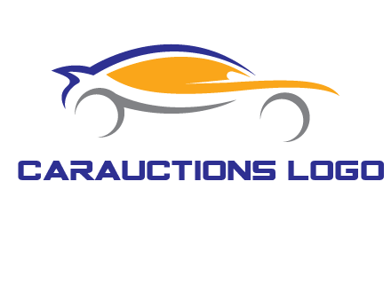 abstract fast car logo