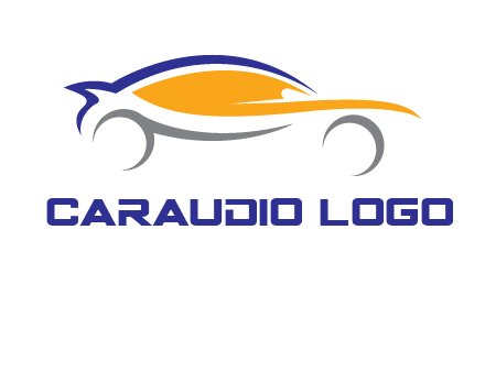 abstract fast car logo