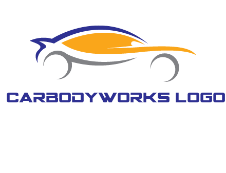 abstract fast car logo