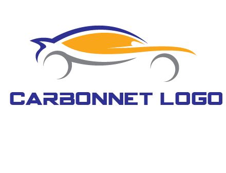 abstract fast car logo