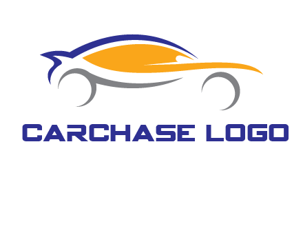 abstract fast car logo